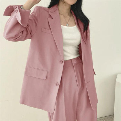 Hailey | Women Tailored Suit set z Long blazer