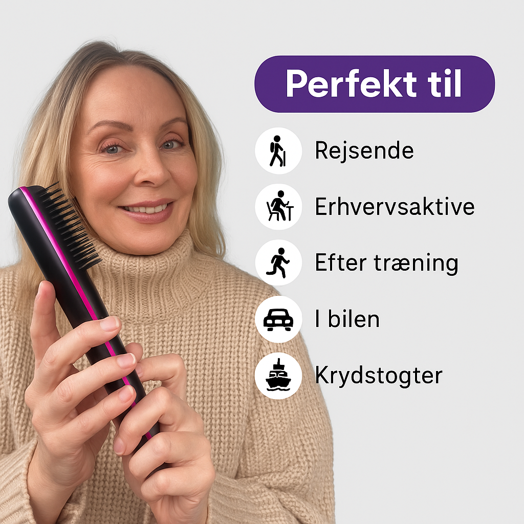 Effektiv Hårbørste – Perfekt Glat Hår på Få Minutter