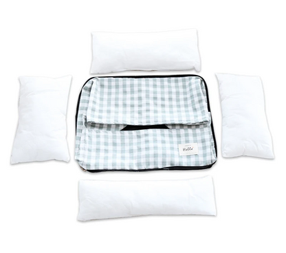 CloudBed Cotton Pet Sofa Bed – Breathable Striped Dog Bed for Small to Medium Pets
