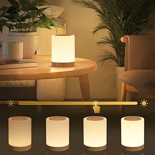 Lámpara de noche LED regulable con carga USB