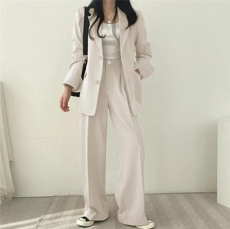 Hailey | Women Tailored Suit set z Long blazer