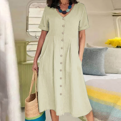 Sophie – Robe midi fluide coupe ample femme