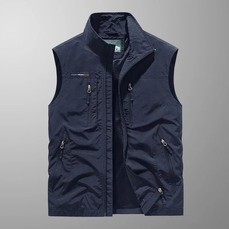 Vincent - Chaleco Chaqueta Transpirable Táctico Multi Bolsillo
