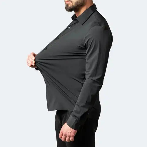 Rafello&Co | Elastisch stretch overhemd Rafello&Co