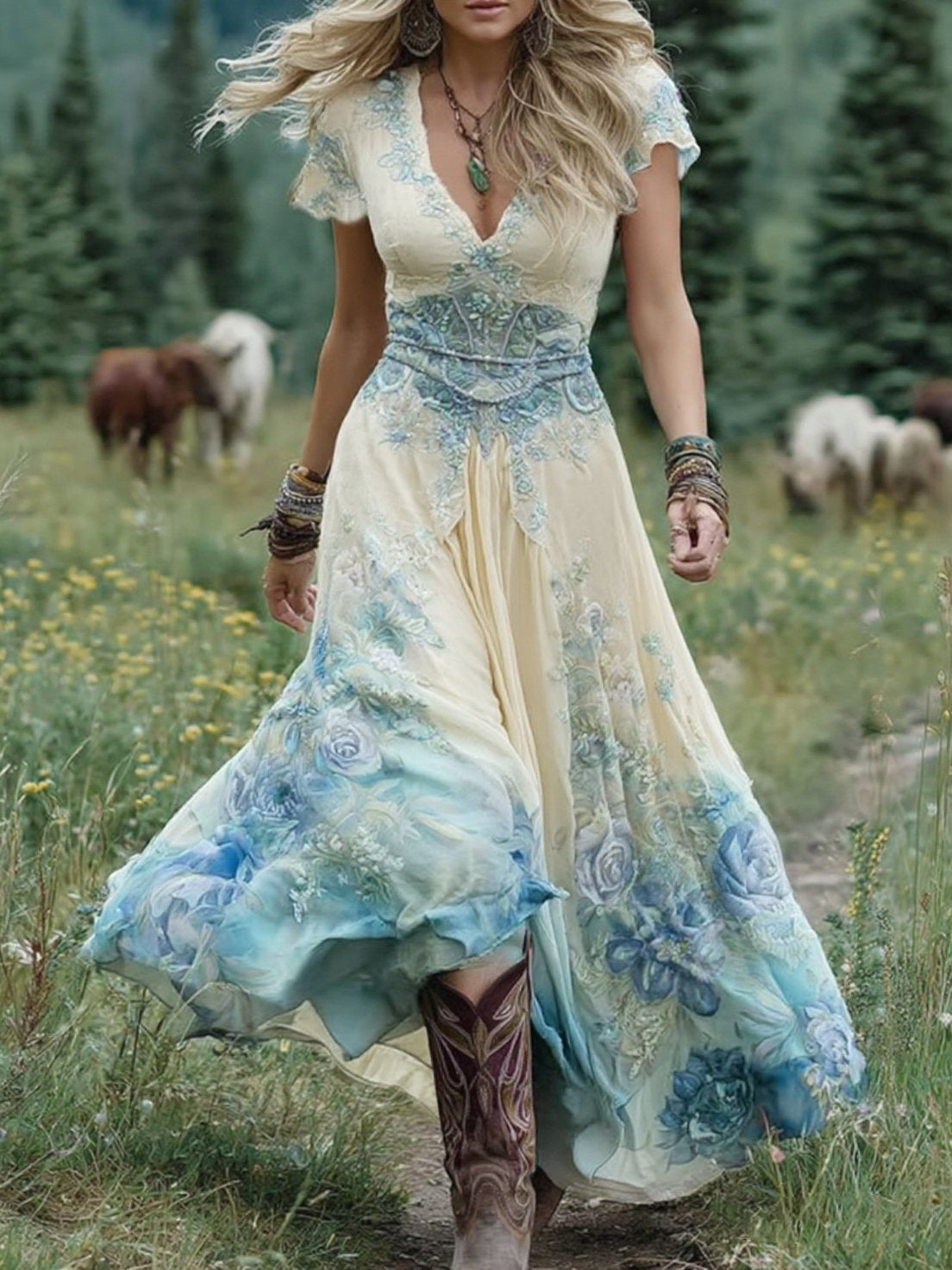 Isla™ | Vestido Maxi Colorido