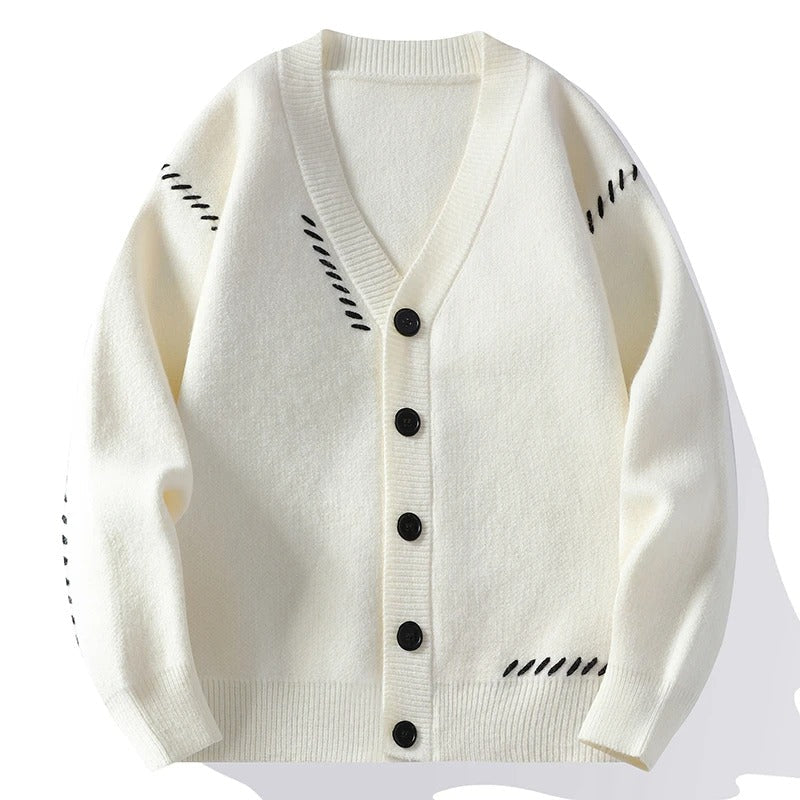 Tom Hollinger | Weiche Strickjacke mit Ziernähten