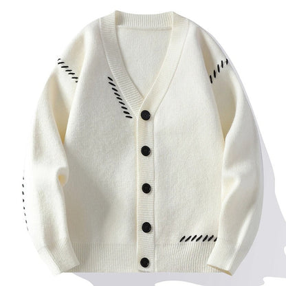 Tom Hollinger | Weiche Strickjacke mit Ziernähten