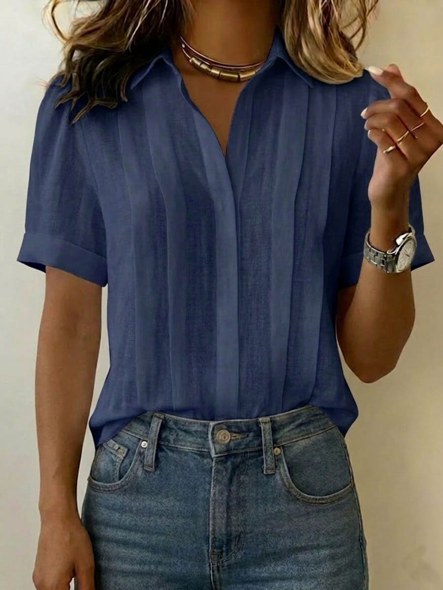 Ionea - Camisa de manga corta abotonada