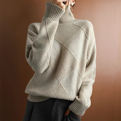Marie Kaszmirowy sweter z golfem