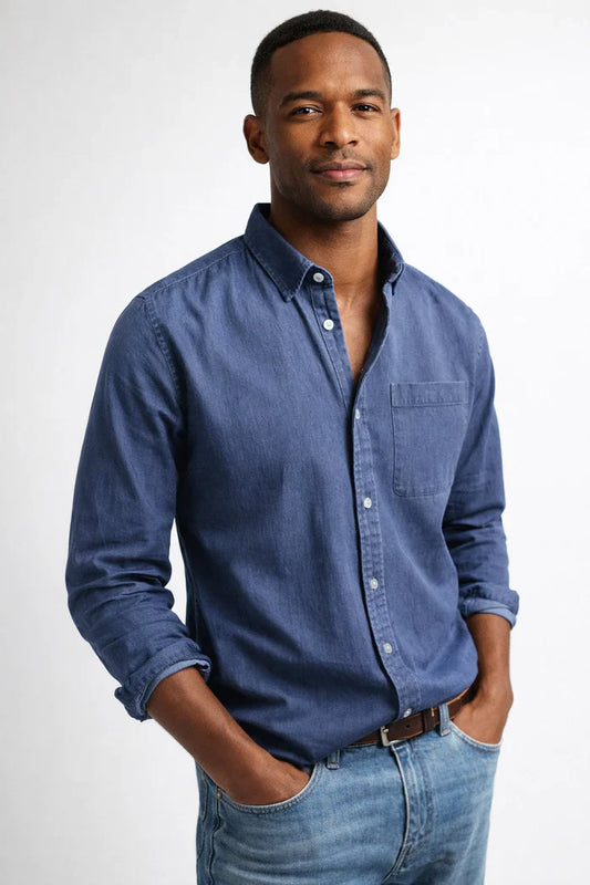 Heren elegant casual shirt