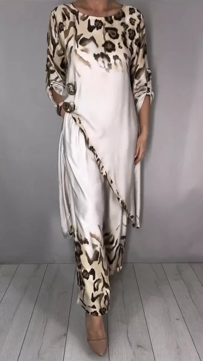 Sudha | Stilvolles Kombi-Set mit lockerem Oberteil und weiter Hose