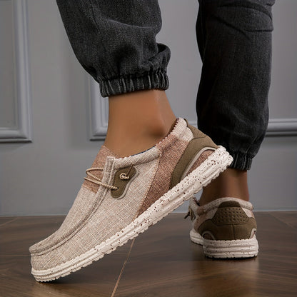 Loafix | Canvas Canvas Slip-On Loafers voor heren - Ademend, Slipvrij, Lichtgewicht