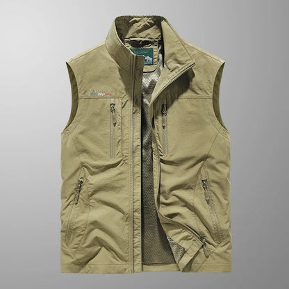 Vincent - Chaleco Chaqueta Transpirable Táctico Multi Bolsillo