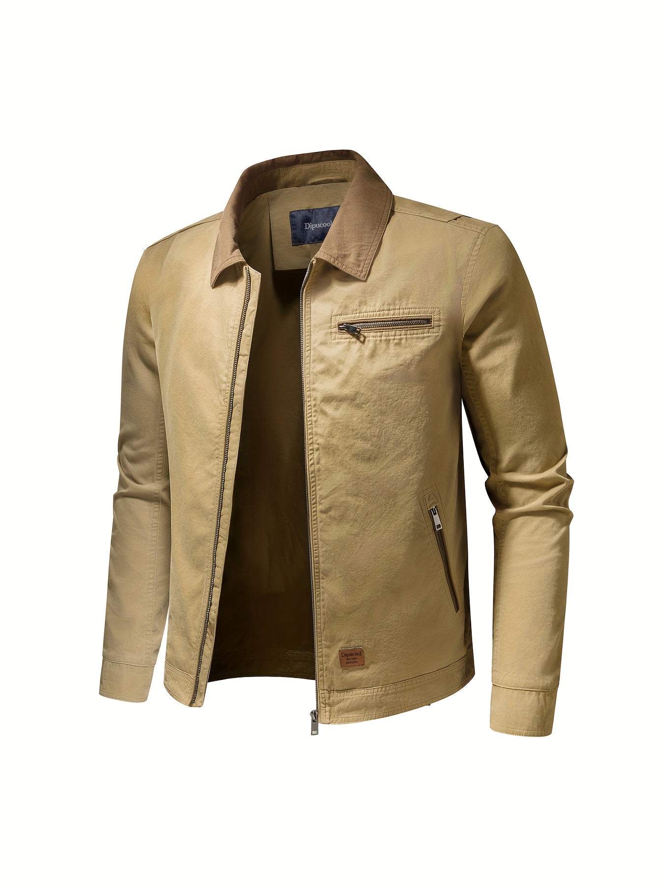Lucan – Men’s Long Sleeve Spring Jacket with Collar and Pockets