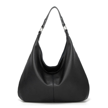 Weiche Leder Hobo-Tasche mit großer Kapazität für Damen