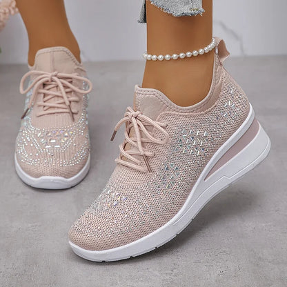 Tuyana | Sparkle Wedge Womens Trainers
