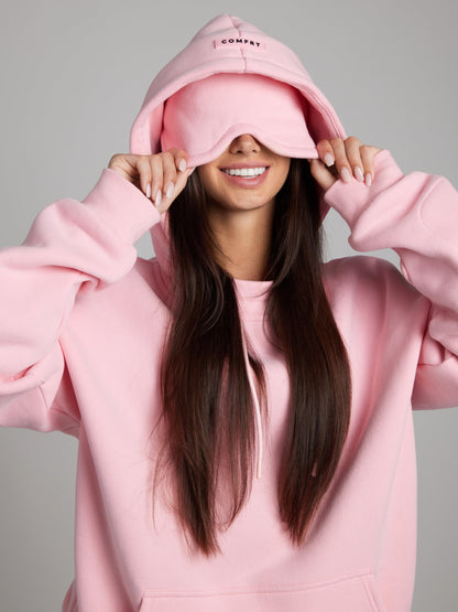 Cozy travel hoodie with airplane mode graphic