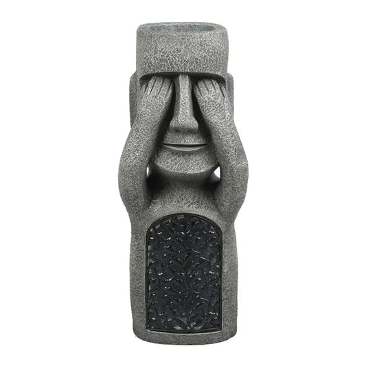Easter Island Pot Plant Figure with LED Light - MoaiGlow-A-Nora Luxe