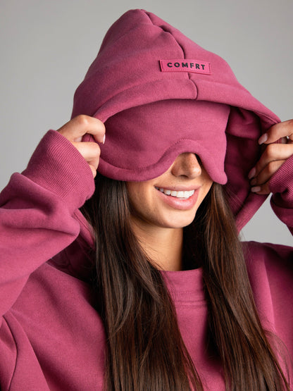 Cozy travel hoodie with airplane mode graphic