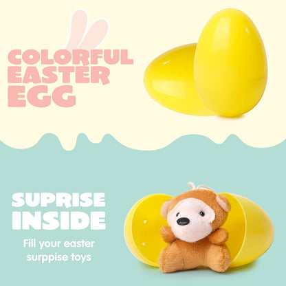 Plüsch-Ostereier mit Mini-Tieren für Kinder – 12er Set Überraschungseier
