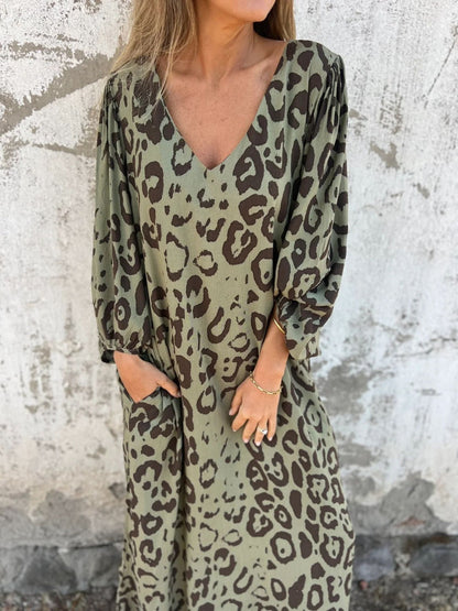Fiona | Rochie lungă imprimată