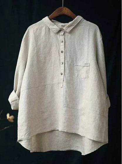 Vintage-Blusen aus Baumwolle und Leinen - Mabel