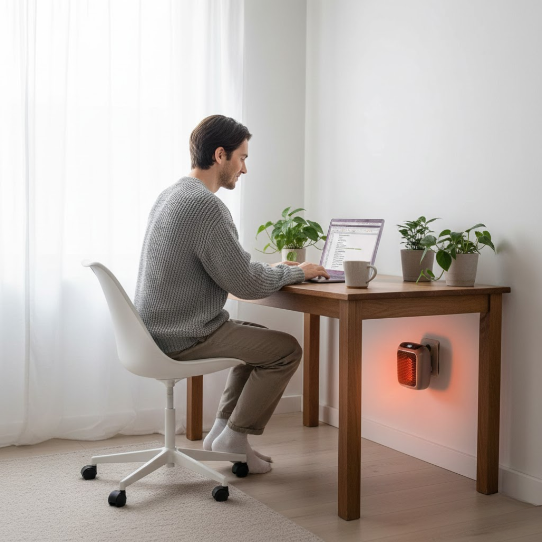 EcoHeat | Energiezuinige draagbare kachel met modern ontwerp