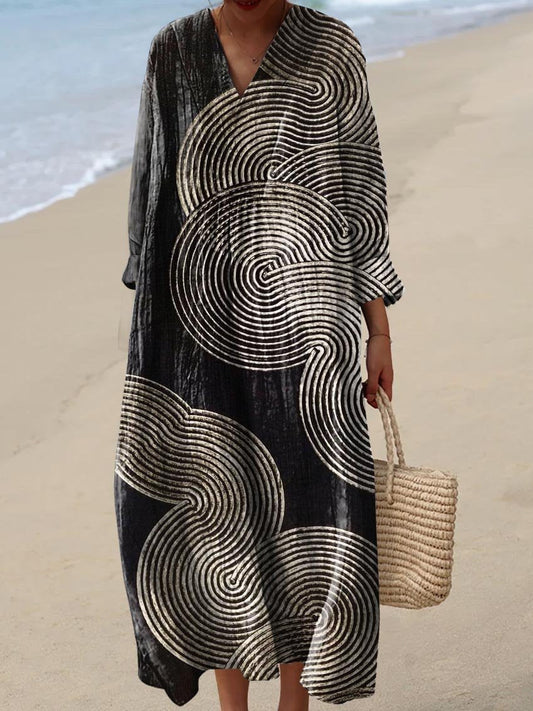 KAIA | ELEGANT GRAPHIC DRESS