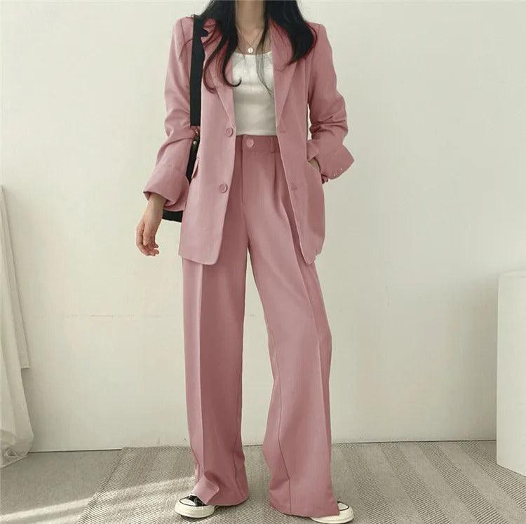 Hailey | Women Tailored Suit set z Long blazer