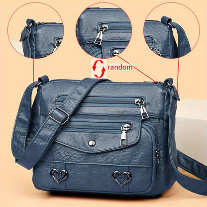 Scout - Multi-Pocket Leather Crossbody Bag