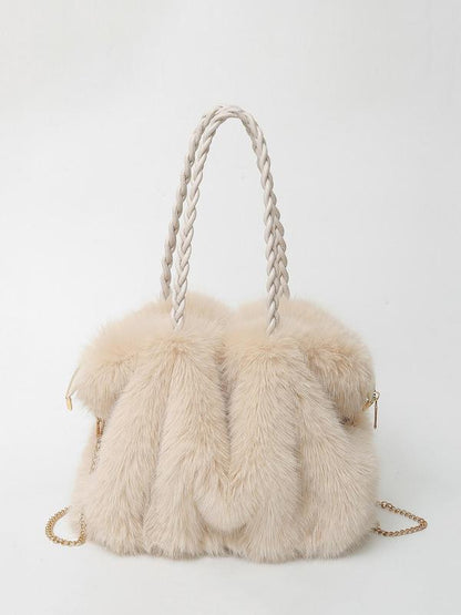 Elisa - Sac à bandoulière en velours peluche polyvalent