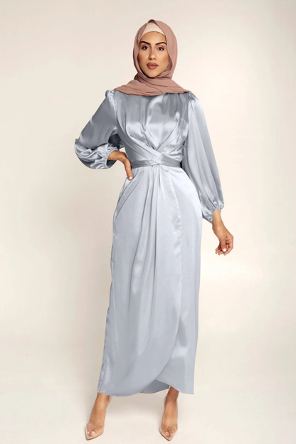 Elara | Damen Elegantes Maxi Abendkleid | Langarm