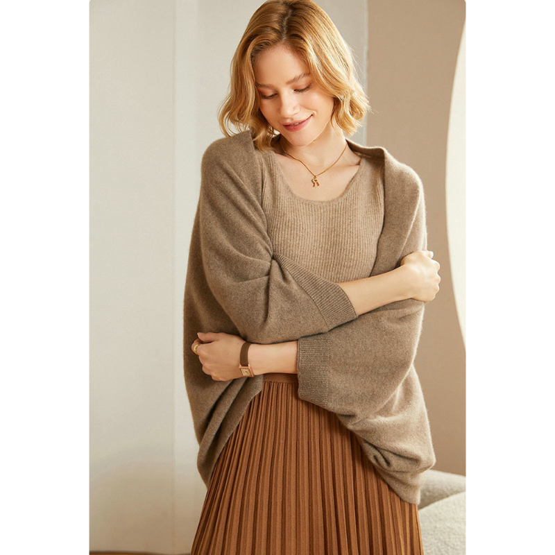 Châle élégant en maille pour femme – Accessoire de mode chaud et doux