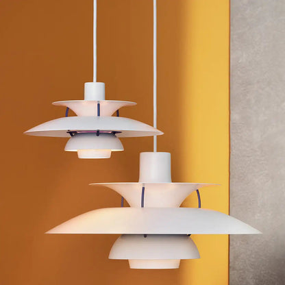 Elegant hänglampa, flygande-tallriksdesign.  Modern takbelysning, dimbar LED.