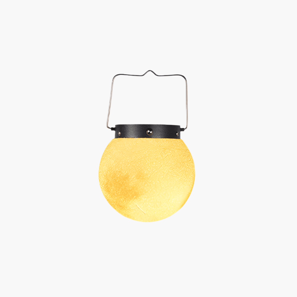 Modern Outdoor Pendant Lamp Solar Moon Design | Gold Metal & Resin | Waterproof LED SMD | Multiple Sizes | Garden & Patio Lighting