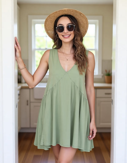 Elisa Soave™ Breezy Sleeveless Summer Mini Dress