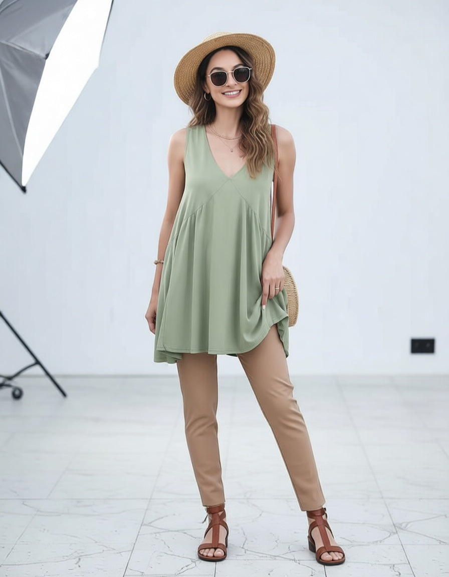 Elisa Soave™ Breezy Sleeveless Summer Mini Dress