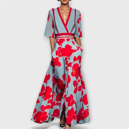 Elise – Elegante vestido entallado con estampado floral