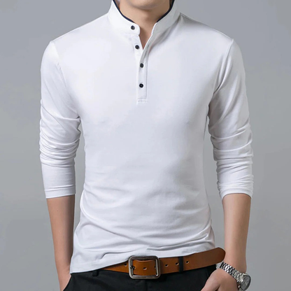 Elmar | Herren Henley Shirt Für Freizeit Minimalistisch