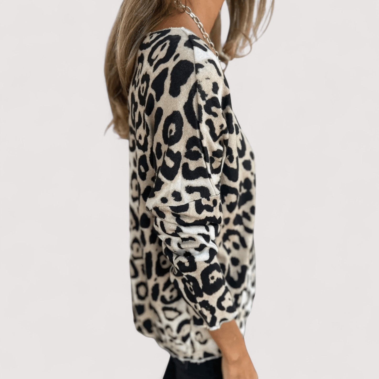 Lightweight Leopard Print Top