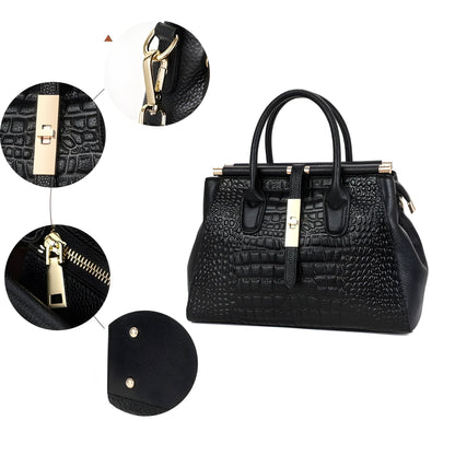 Elysian | Bolsa De Mão Em Couro Croc Premium Durável