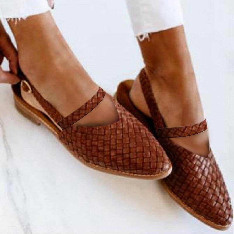 Women’s Pointed Toe Sandals with Low Heel Elegant Comfortable Casual Smart Summer Everyday Footwear
