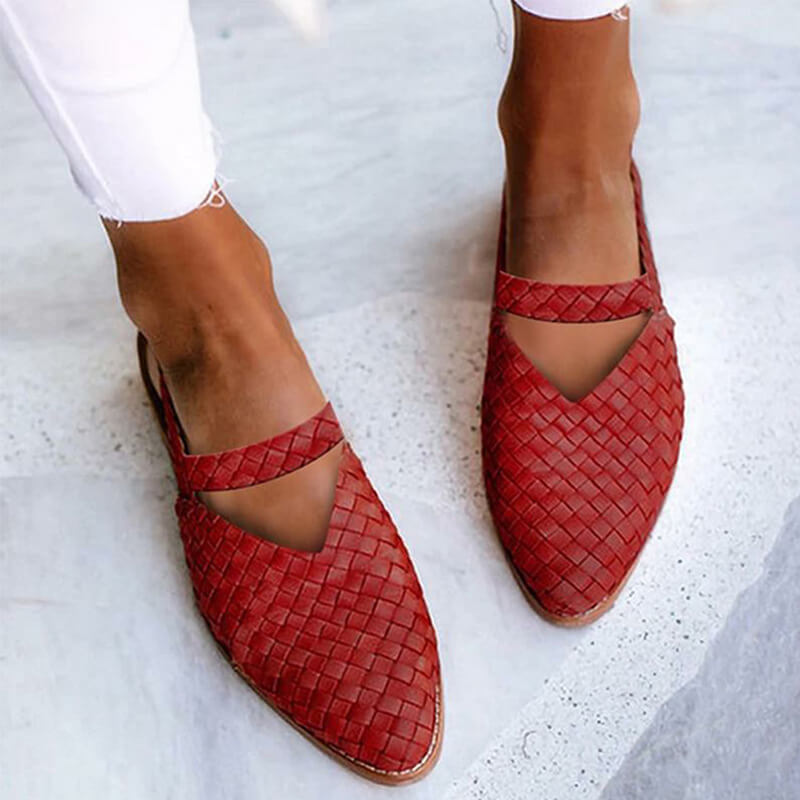 Women’s Pointed Toe Sandals with Low Heel Elegant Comfortable Casual Smart Summer Everyday Footwear