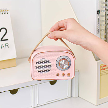 Vintage Bluetooth hangszóró FM rádióval – RetroVibe
