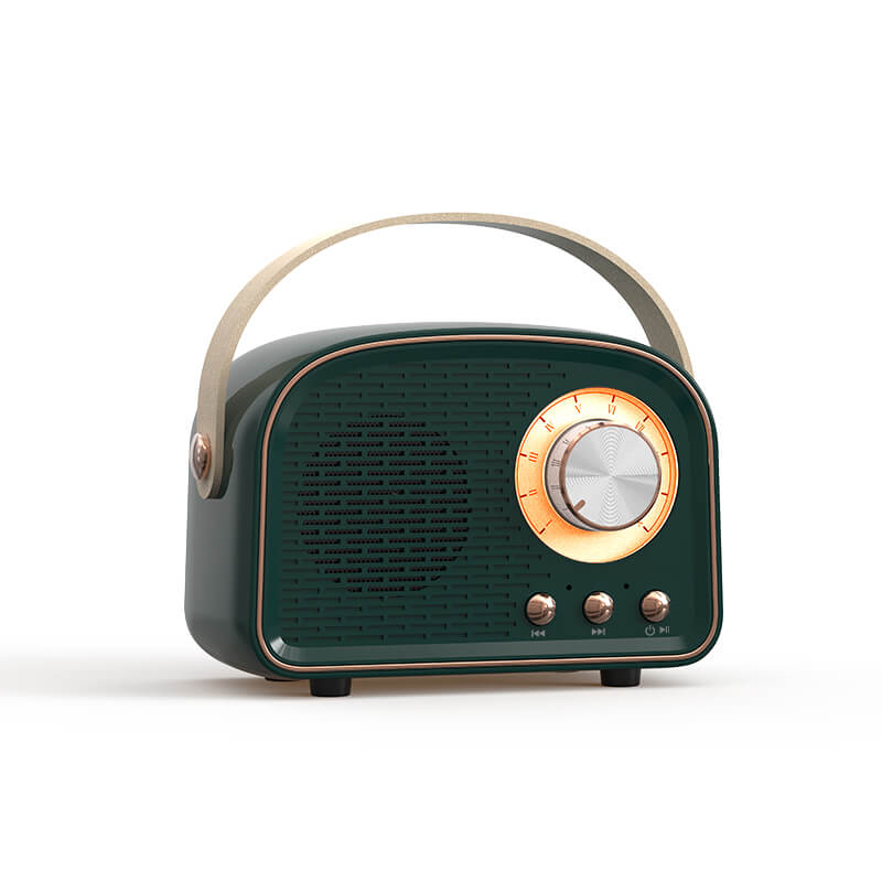 Vintage Bluetooth głośnik z radioodbiornikiem FM – RetroVibe