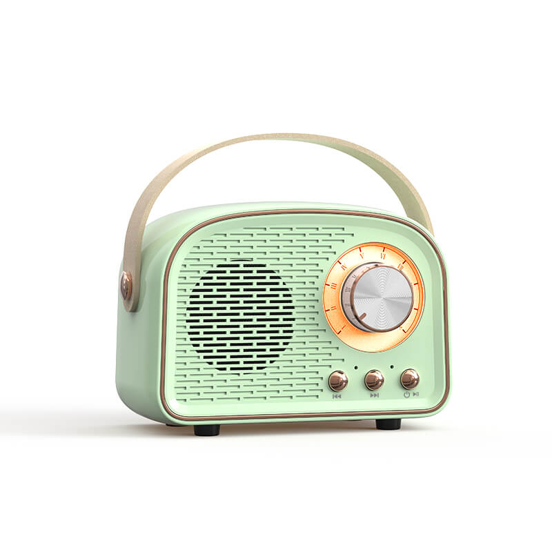 Vintage Bluetooth głośnik z radioodbiornikiem FM – RetroVibe