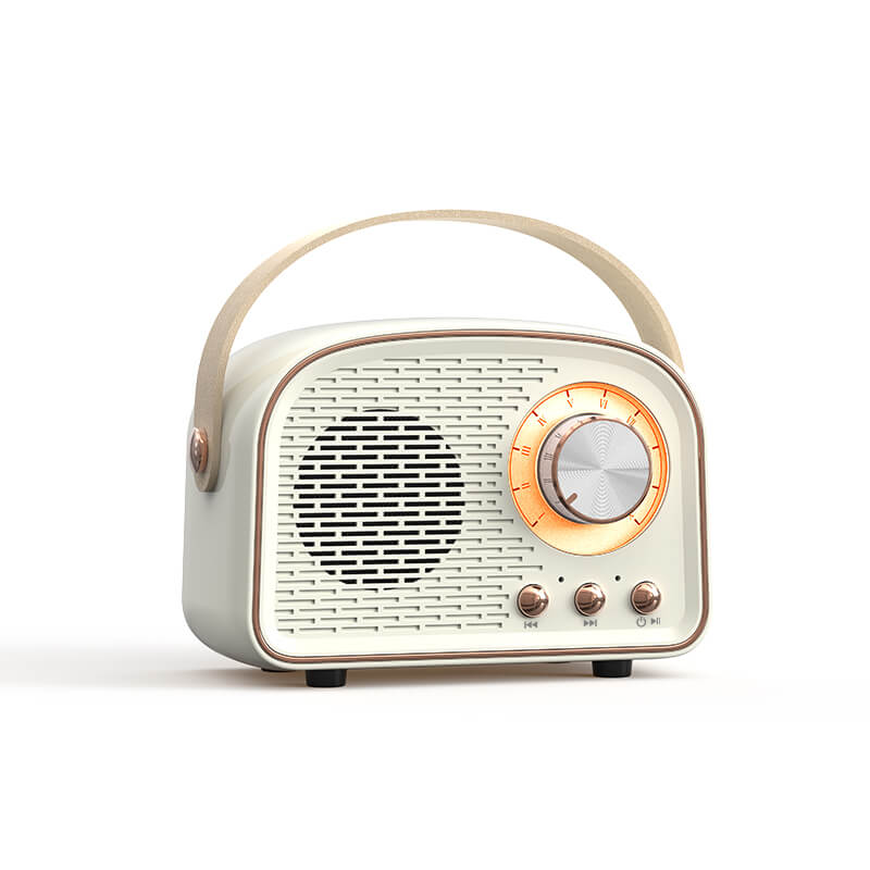 Vintage Bluetooth głośnik z radioodbiornikiem FM – RetroVibe