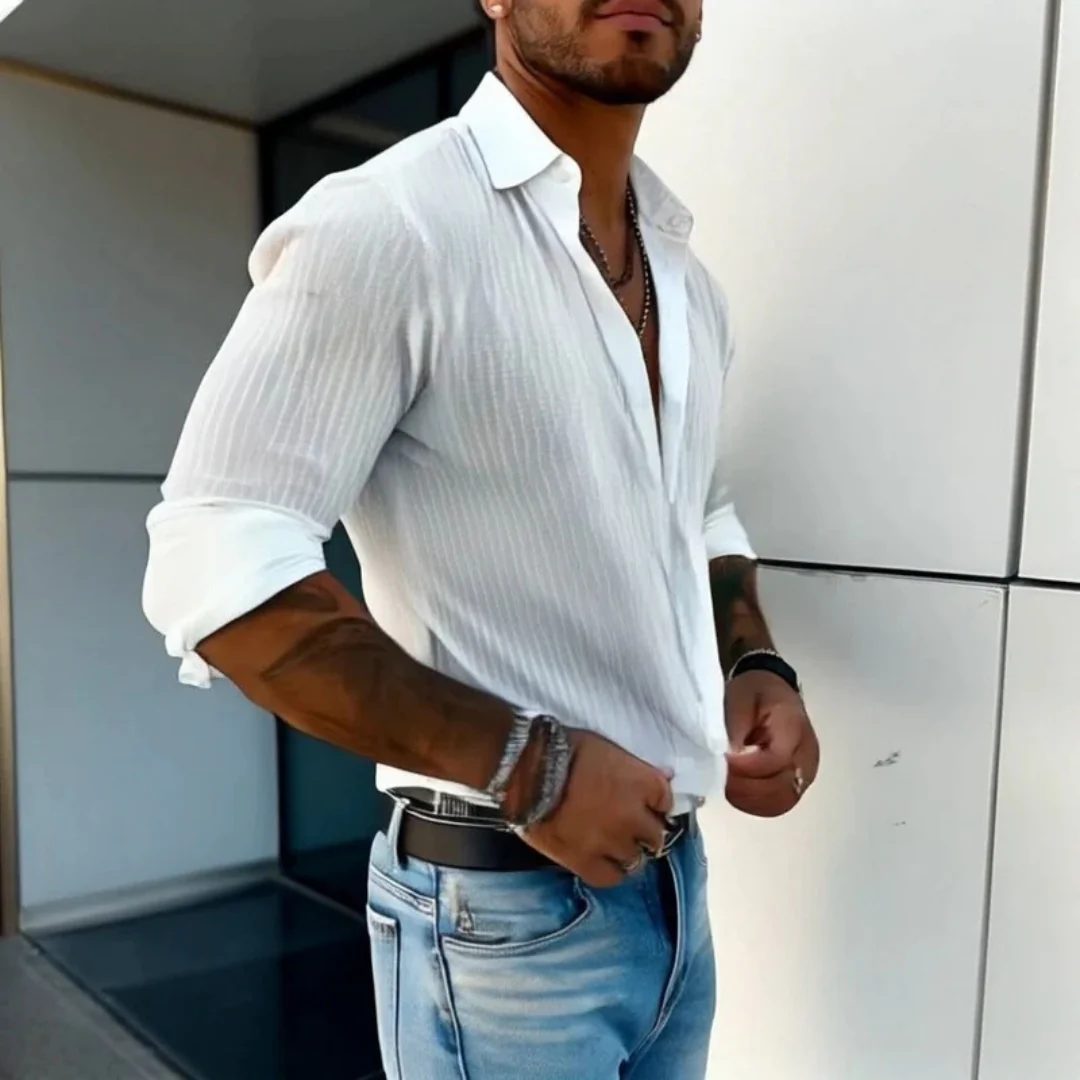Enrico | Herren Hemd Mit Struktur Modern