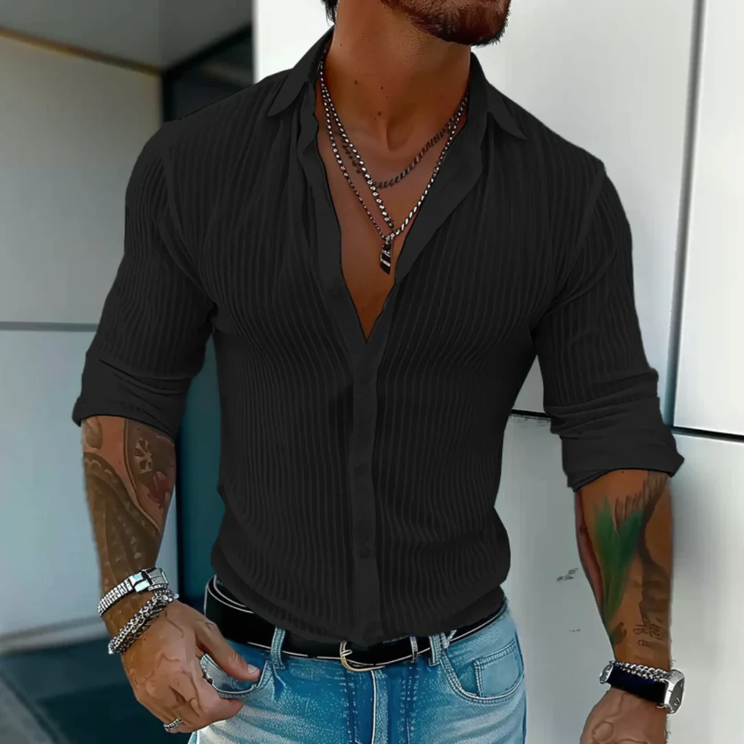 Enrico | Herren Hemd Mit Struktur Modern