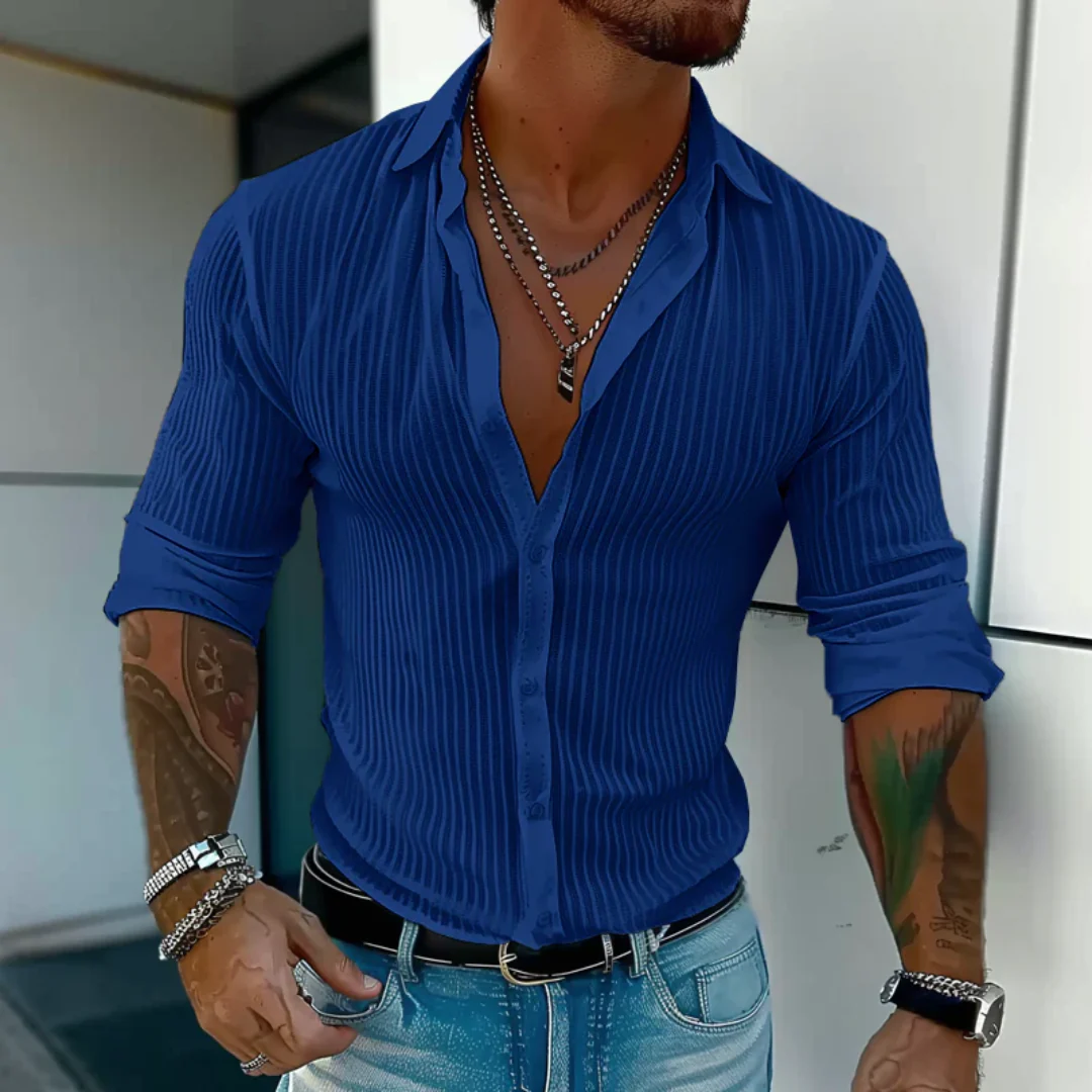 Enrico | Herren Hemd Mit Struktur Modern